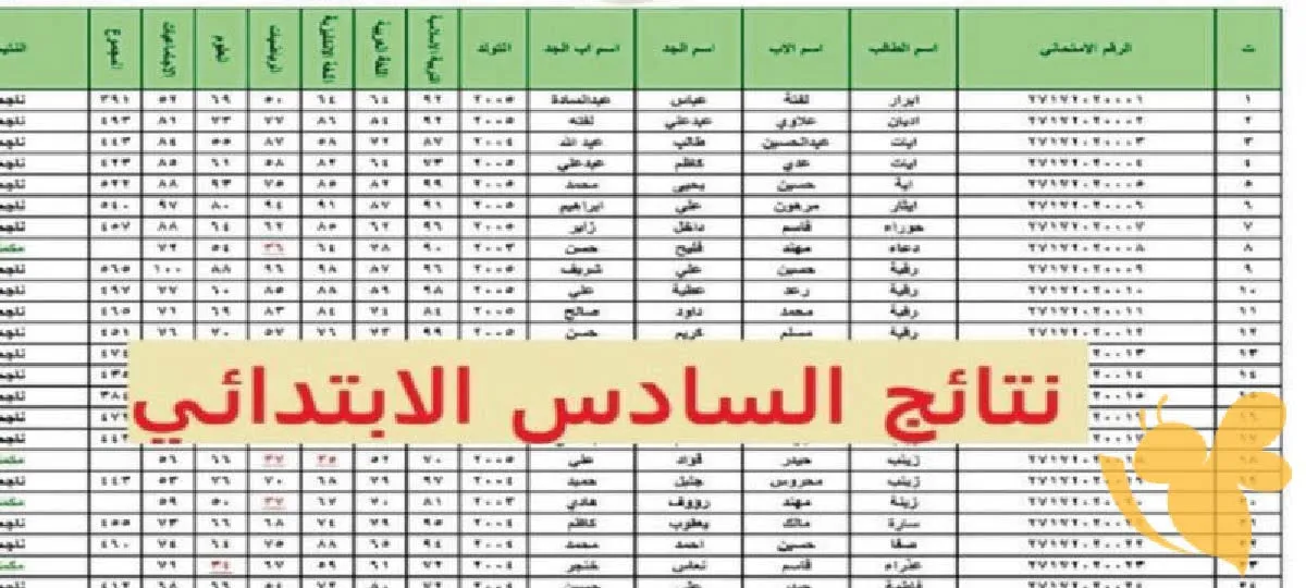 نتائجنا pdf .. لينك نتائج السادس الإبتدائي العراق 2024 عبر موقع الوزارة التربية والتعليم الرسمي epedu.gov.iq
