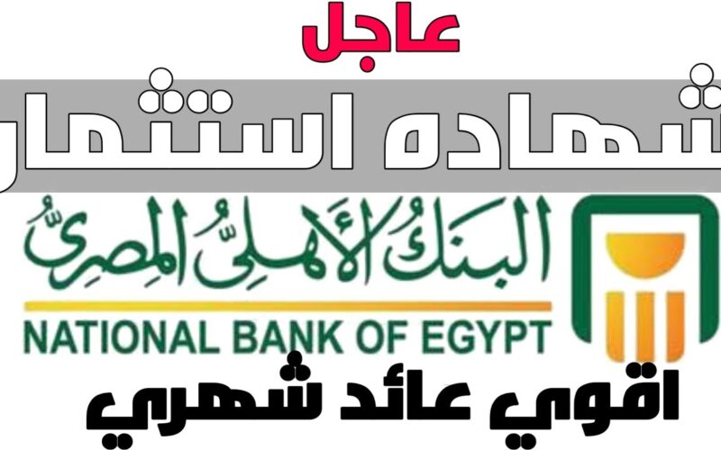 ” أرباح مرتفعة 30 % “… اسعار فائدة شهادات البنك الاهلى اليوم 27 مايو 2024