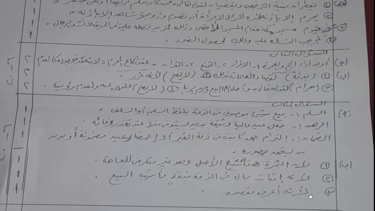 حقيقة تسريب ..نموذج اجابة امتحان الفقه والحديث للثانوية الازهرية 2024