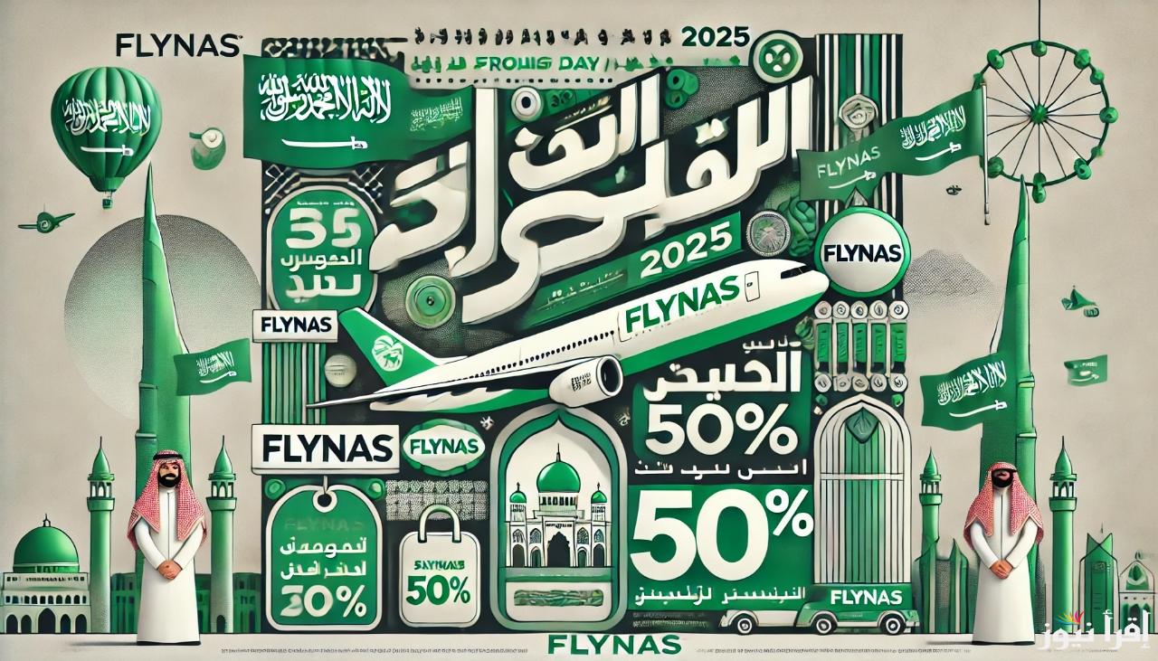 أقوى عروض طيران ناس يوم التأسيس السعودي 2025  .. خصومات تصل إلى 50%