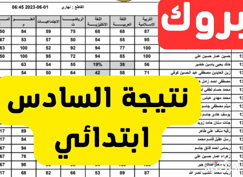 pdf أسماء الناجحين رابط نتائج التمهيدي 2025 السادس الابتدائي الكرخ3 و جميع المحافظات وزارة التربية العراقية نتائجنا 
