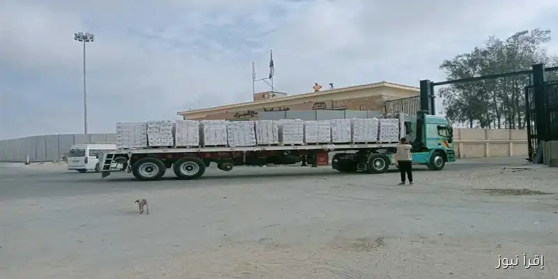 20 شاحنة مساعدات إماراتية تعبر معبر رفح لدعم قطاع غزة