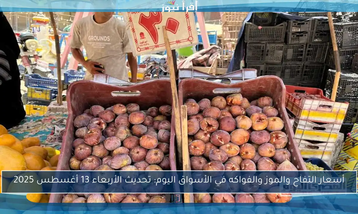 أسعار التفاح والموز والفواكه في الأسواق اليوم: تحديث الأربعاء 13 أغسطس 2025