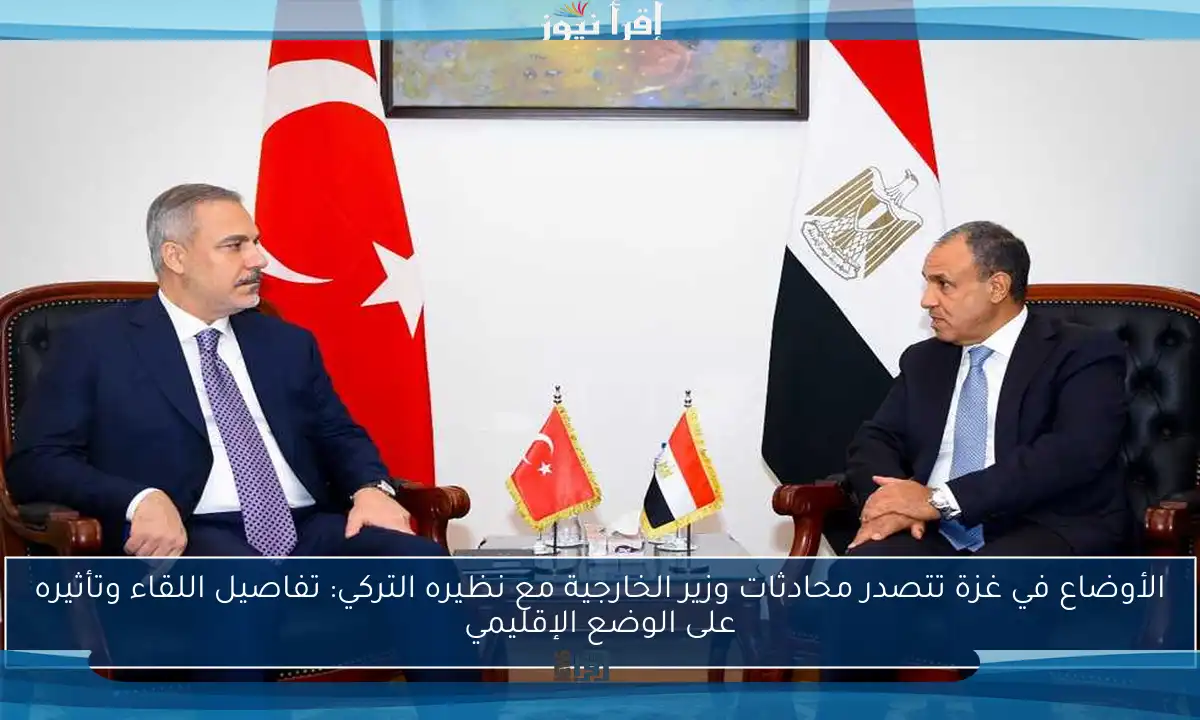 الأوضاع في غزة تتصدر محادثات وزير الخارجية مع نظيره التركي: تفاصيل اللقاء وتأثيره على الوضع الإقليمي