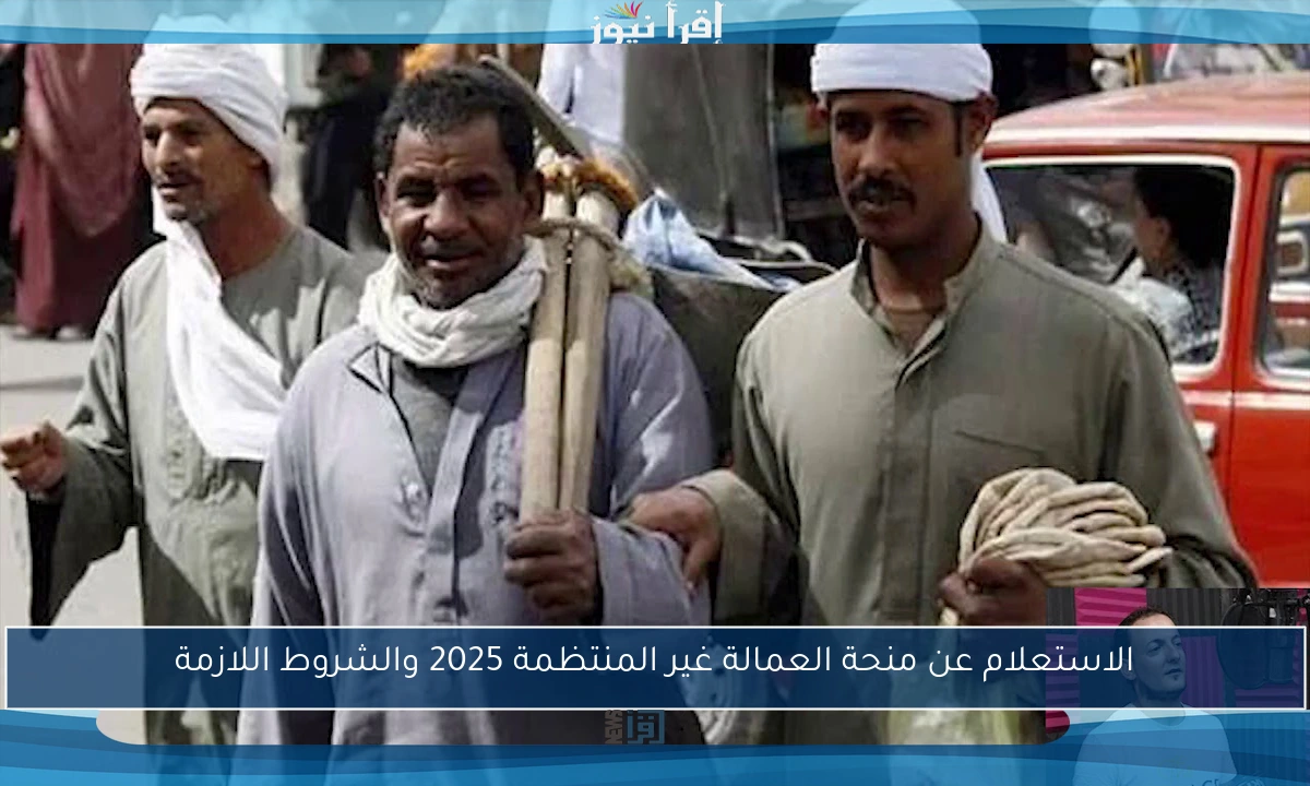 الاستعلام عن منحة العمالة غير المنتظمة 2025 والشروط اللازمة