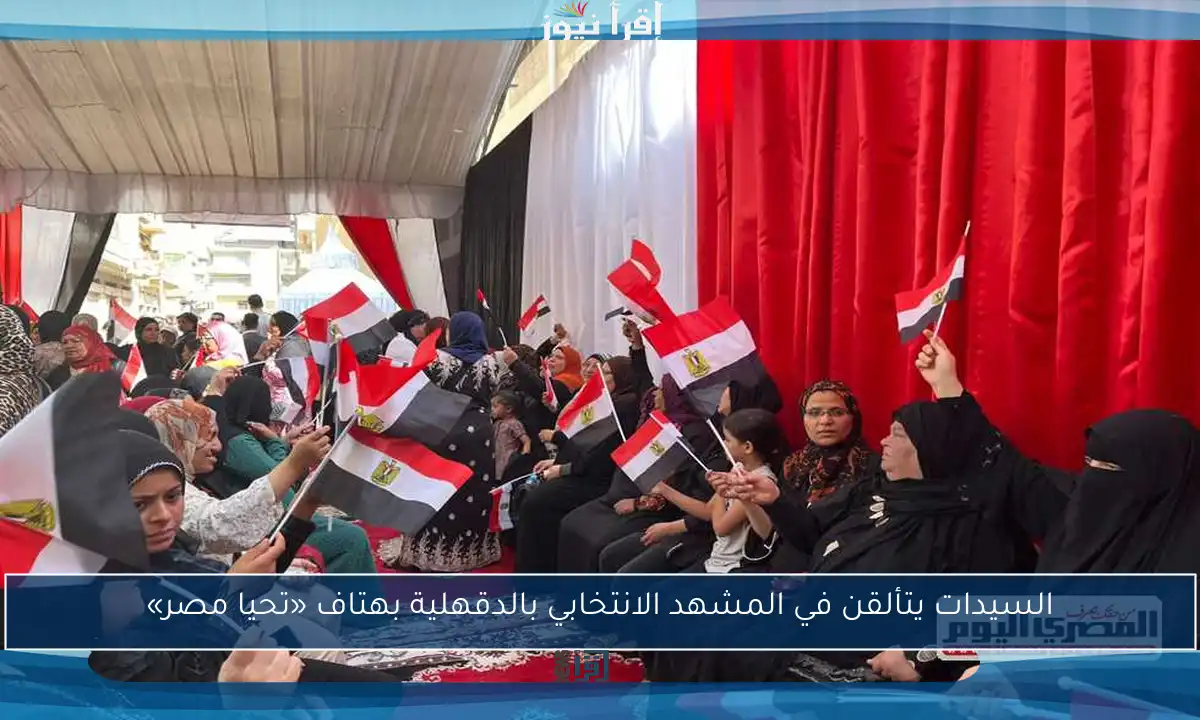 السيدات يتألقن في المشهد الانتخابي بالدقهلية بهتاف «تحيا مصر»