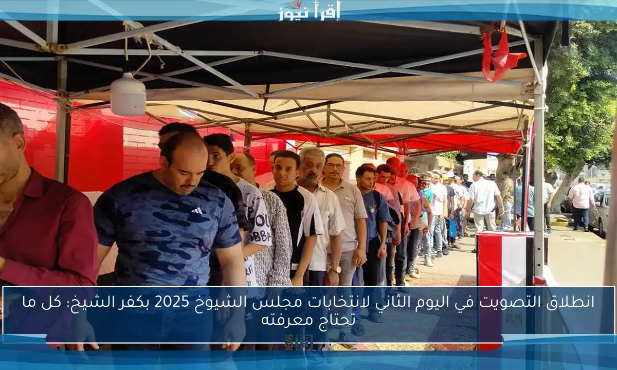 انطلاق التصويت في اليوم الثاني لانتخابات مجلس الشيوخ 2025 بكفر الشيخ: كل ما تحتاج معرفته