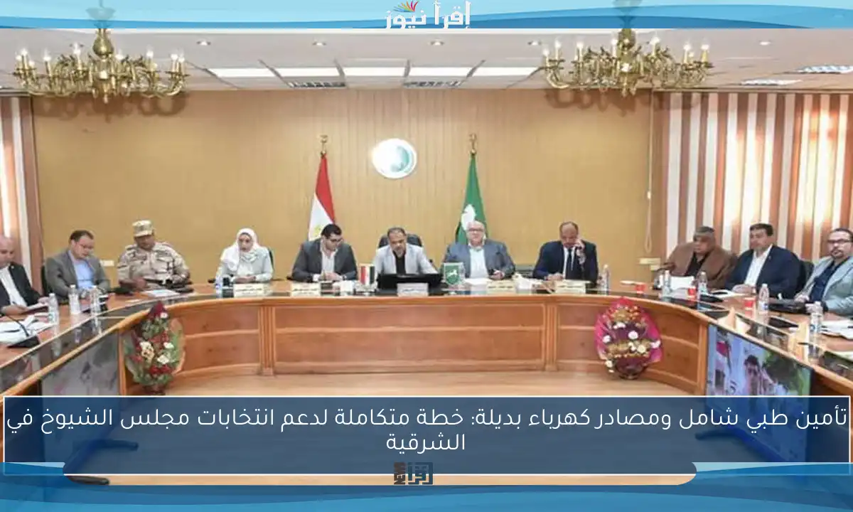 تأمين طبي شامل ومصادر كهرباء بديلة: خطة متكاملة لدعم انتخابات مجلس الشيوخ في الشرقية