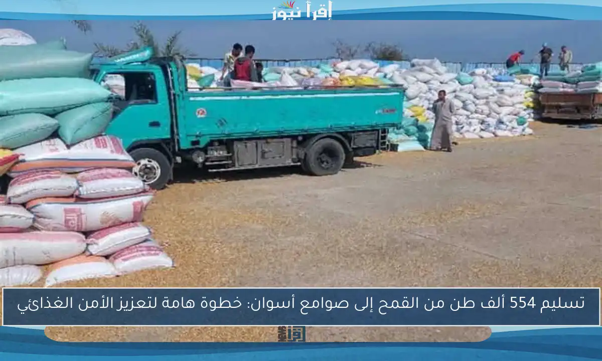 تسليم 554 ألف طن من القمح إلى صوامع أسوان: خطوة هامة لتعزيز الأمن الغذائي