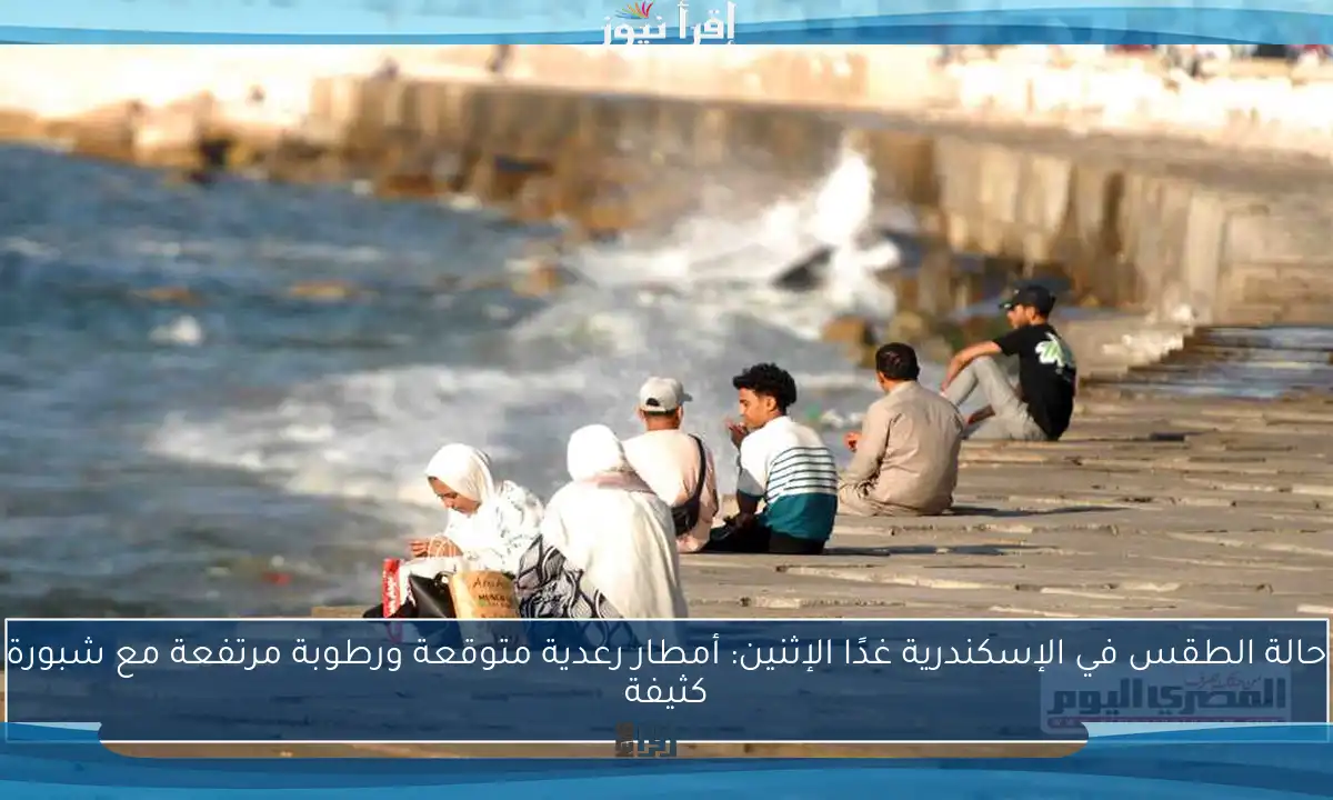 حالة الطقس في الإسكندرية غدًا الإثنين: أمطار رعدية متوقعة ورطوبة مرتفعة مع شبورة كثيفة