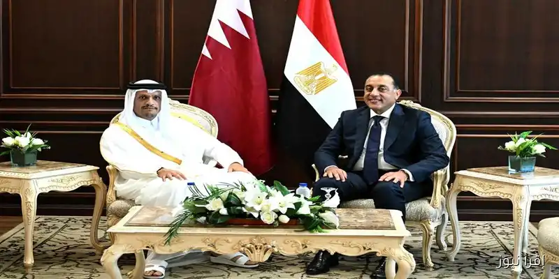 رئيس الوزراء يلتقي نظيره القطري لتعزيز أوجه التعاون المشترك بين البلدين