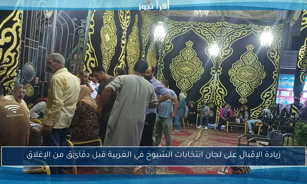 زيادة الإقبال على لجان انتخابات الشيوخ في الغربية قبل دقائق من الإغلاق