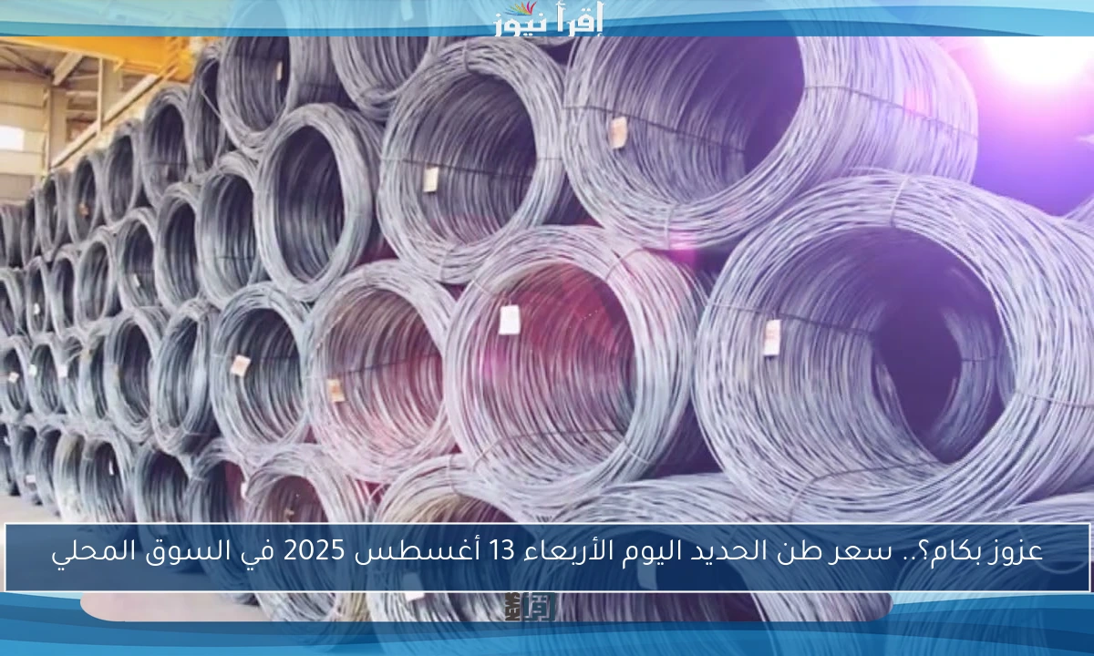 عزوز بكام؟.. سعر طن الحديد اليوم الأربعاء 13 أغسطس 2025 في السوق المحلي