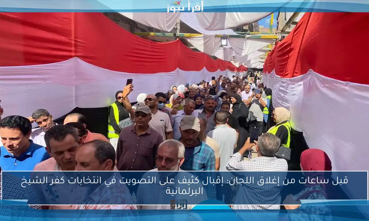 قبل ساعات من إغلاق اللجان: إقبال كثيف على التصويت في انتخابات كفر الشيخ البرلمانية