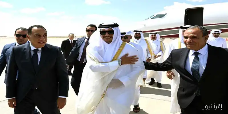 مدبولي يستقبل رئيس وزراء قطر ووزير الخارجية في مطار العلمين: تعزيز العلاقات الثنائية