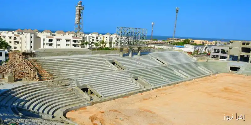 مشروع استاد المصري الجديد: إتمام الهيكل الخرساني للمدرجات والمنحدرات بالكامل