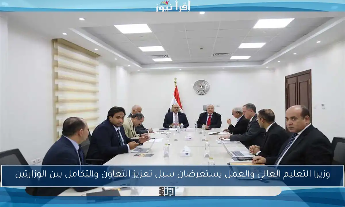وزيرا التعليم العالي والعمل يستعرضان سبل تعزيز التعاون والتكامل بين الوزارتين