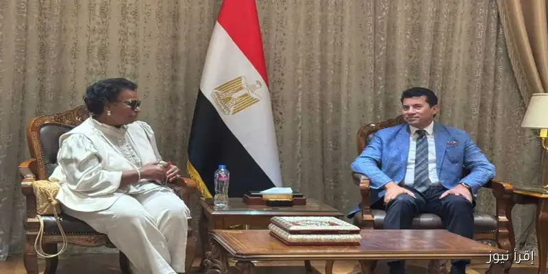 أشرف صبحي يتباحث مع شقيقة أمير الكويت حول تعزيز التعاون في مجال الرياضة النسائية