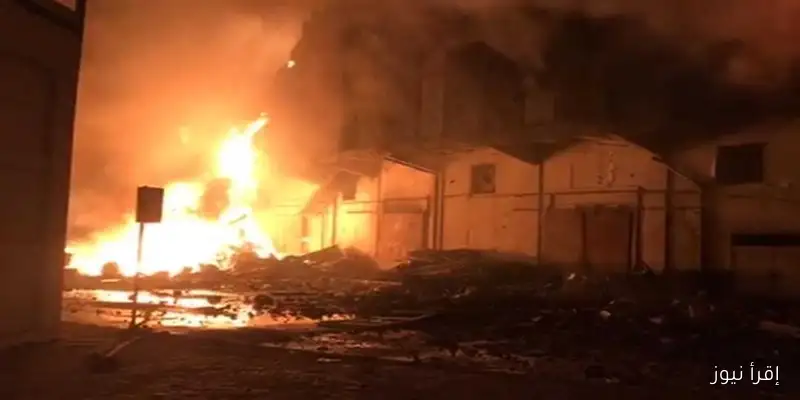 حريق هائل يدمر مخزن خردة ومخلفات في العامرية غرب الإسكندرية