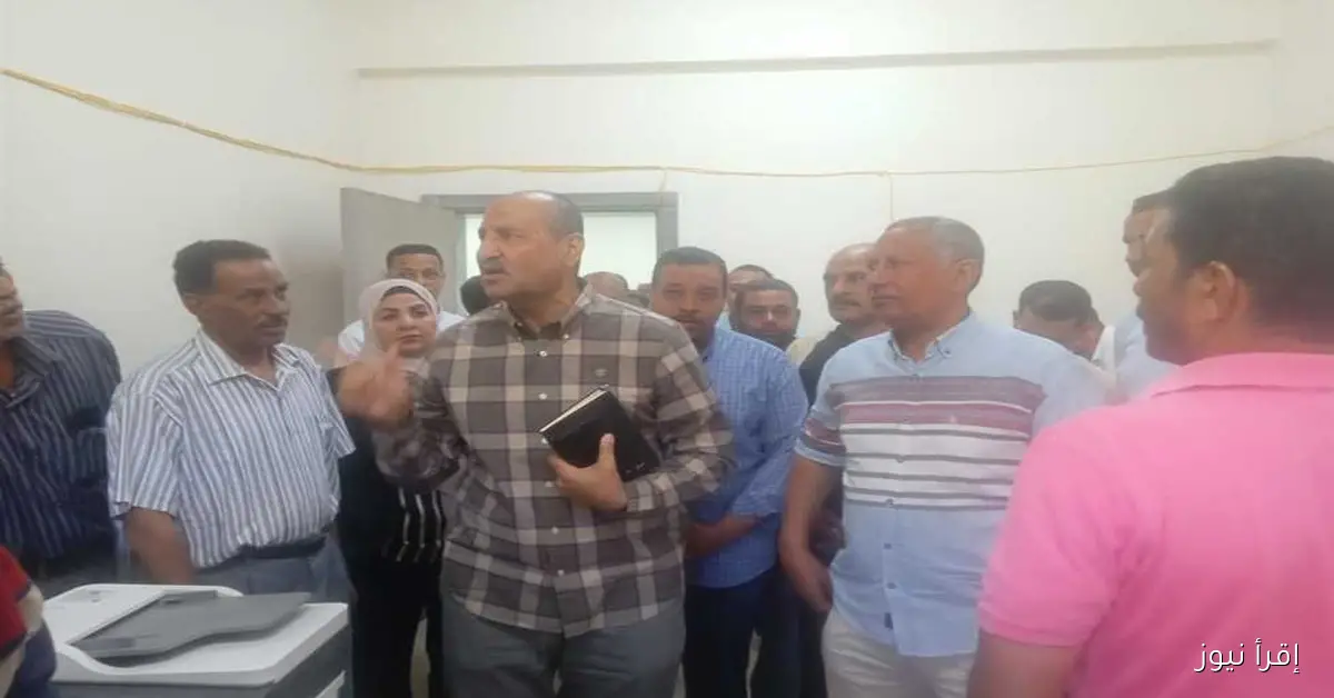 سكرتير عام قنا يقوم بجولة تفقدية في المركز التكنولوجي لمتابعة ملفات التصالح في أبو تشت
