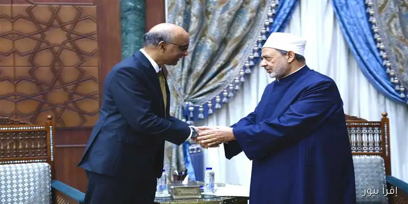 شيخ الأزهر يستقبل رئيس سنغافورة: تعاون مشترك لوقف العدوان على غزة
