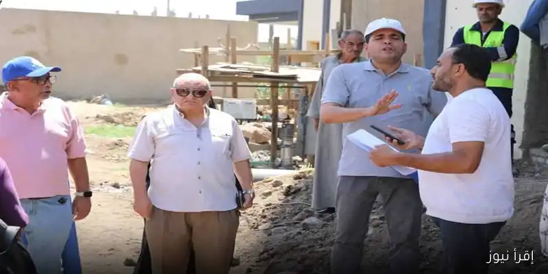 معاون وزير الإسكان يتفقد محطات وشبكات ملوي في المنيا لحل أزمة عطش البياضية والمحرص