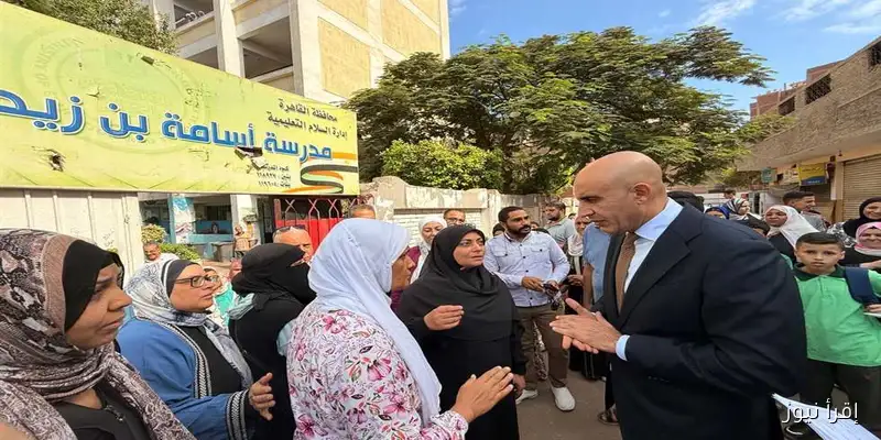 وزير التعليم يزور مدارس عين شمس ومدينة السلام لمتابعة سير العملية التعليمية (صور)