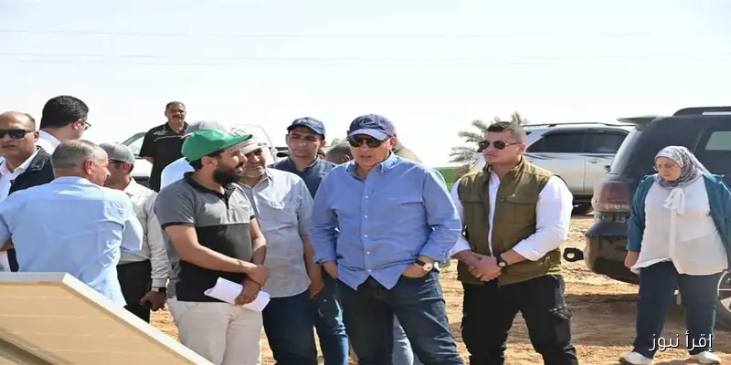 وزير الري يقوم بزيارة ميدانية لمتابعة تقدم مشروع تنمية جنوب الوادي في أسوان
